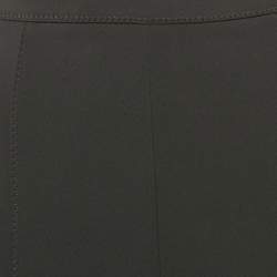 Pre Owned Elisabetta Franchi Black Crepe High Rise Trousers L