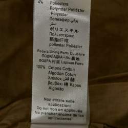 Pre Owned Elisabetta Franchi Blue Tweed Charms Embellished Jacket M