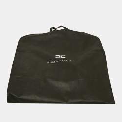 Pre Owned Elisabetta Franchi Blue Tweed Charms Embellished Jacket M