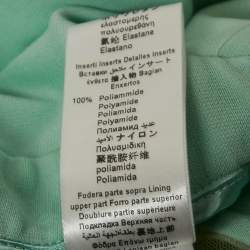 Pre Owned Elisabetta Franchi Pastel Green Jersey Sequin Embellished One Shoulder Jumpsuit S