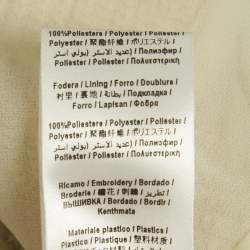 Pre Owned Elisabetta Franchi Gold Sequin Belted Wrap Maxi Dress M