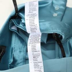 Pre Owned Elisabetta Franchi Blue Crepe Trouser S