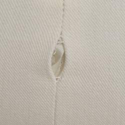 Pre Owned Elisabetta Franchi White Chain Detail Sleeveless Mini Dress S