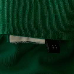 Pre Owned Elisabetta Franchi Green Velvet Top and Skirt Set M
