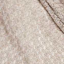 Pre Owned Missoni Multicolor Patterned Lurex Knit One Shoulder Midi Dress S