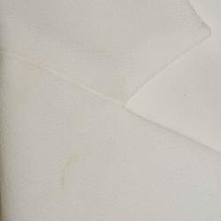 Pre Owned Elisabetta Franchi White Crepe Double Breasted Mini Dress S