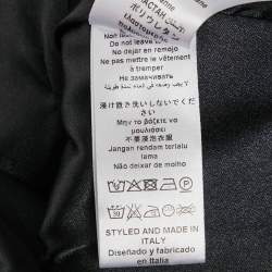 Pre Owned Elisabetta Franchi Black Jersey Logo Detail Mini Dress M