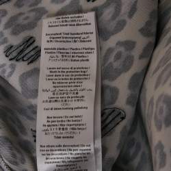 Pre Owned Elisabetta Franchi Beige/Black Leopard Print Crepe Sequin Embellished Mini Dress M