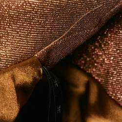 Pre Owned Elisabetta Franchi Metallic Lurex Jumpsuit L