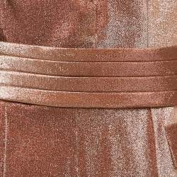 Pre Owned Elisabetta Franchi Metallic Lurex Jumpsuit L