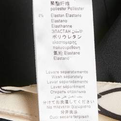 Pre Owned Elisabetta Franchi White Chain Print Crepe Detachable Top Playsuit M