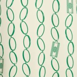 Pre Owned Elisabetta Franchi Cream Chain Print Crepe Mini Shift Dress M