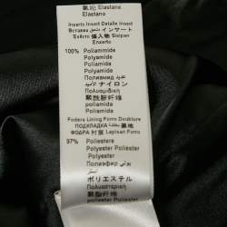 Pre Owned Elisabetta Franchi Black Crepe Double Breasted Mini Dress M