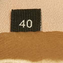 Pre Owned Elisabetta Franchi Beige Crepe Double Breasted Midi Dress S