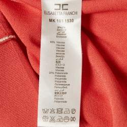 Pre Owned إليزابيتا فرانكي سترة محبوكة وردية كبيرة