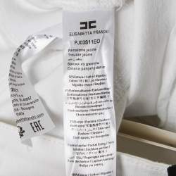 مملوكة مسبقًا بنطلون جينز إيسابيتا فرانكي قطن أبيض بتفاصيل سحر قفل سكيني مقاس وسط 29 متوسط