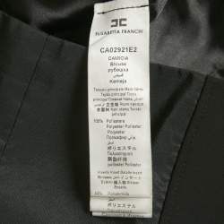 Pre Owned Elisabetta Franchi Black Polyester Bustier Crop Top M