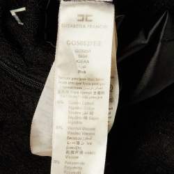 Pre Owned Elisabetta Franchi Black Lace Pencil Skirt S 