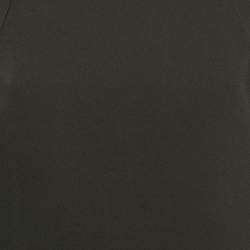 Pre Owned Elisabetta Franchi Black Crepe Passepartout Dress M
