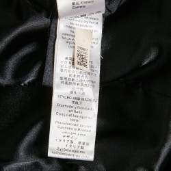 Pre Owned Elisabetta Franchi Black Crepe Peplum Jacket S