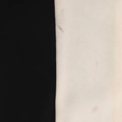 Pre Owned Elisabetta Franchi Black/Cream Crepe Jumpsuit S