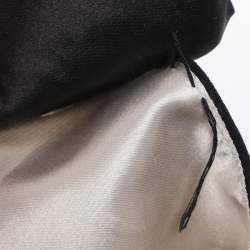 Pre Owned Elisabetta Franchi Black/Cream Crepe Jumpsuit S