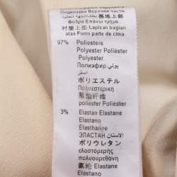 Pre Owned Elisabetta Franchi Black/Cream Crepe Jumpsuit S