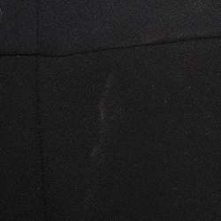 Pre Owned Elisabetta Franchi Black/Cream Crepe Jumpsuit S