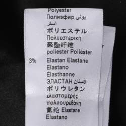 Pre Owned Elisabetta Franchi Black Wool Blend Fringes Buttoned Jacket S