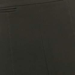 Pre Owned Elisabetta Franchi Black Drill Jersey Trousers L