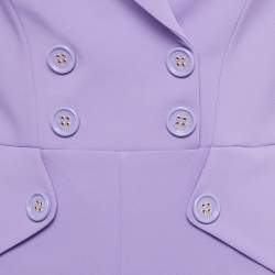 Pre Owned جمبسوت إليزابيتا فرانشي كريب بنفسجي بطبقتين مقاس كبير - لارج