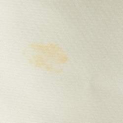 Pre Owned Elisabetta Franchi White Satin Crisscross Detail High Low Skirt S