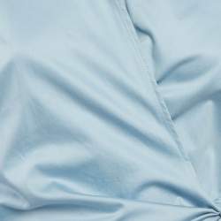 مملوكة مسبقًا Elisabetta Franchi Blue Stretch Crepe Wrap Top M