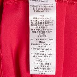 مملوكة مسبقًا Elisabetta Franchi Pink Crepe V-Neck Mini Dress S