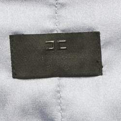 Pre Owned فستان إليزابيتا فرانشي أزرق فاتح بكريب قصير مقاس متوسط