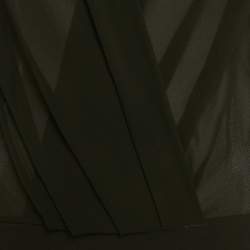 مملوكة مسبقًا إليزابيتا فرانكي بودي سوت كريب أسود طويل الأكمام بحجم متوسط