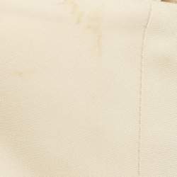 مملوكة مسبقًا Elisabetta Franchi Beige Stretch Crepe Strapless Maxi Dress M