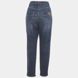 Pre Owned بنطلون جينز إليسابيتا فرانكي دنيم أزرق باهت ضيق مقاس وسط 28 متوسط