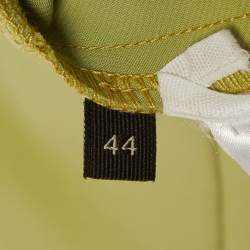 Pre Owned Elisabetta Franchi Green Stretch Crepe Tuta Donna Jumpsuit M