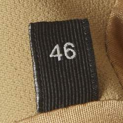 مملوكة مسبقًا Elisabetta Franchi Beige Double Breasted Blazer L