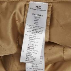 مملوكة مسبقًا Elisabetta Franchi Beige Double Breasted Blazer L