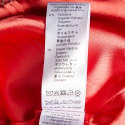 Pre Owned Elisabetta Franchi Coral Pink Crepe Peplum Short Jacket M