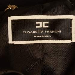 Pre Owned بليزر كريب أسود مقاس كبير - إليزابيتا فرانكي