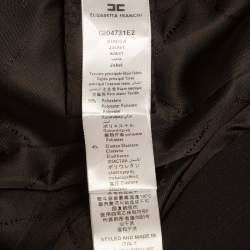 Pre Owned بليزر كريب أسود مقاس كبير - إليزابيتا فرانكي