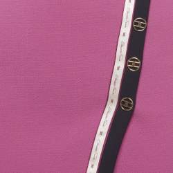 Pre Owned Elisabetta Franchi Pink Crepe Pencil Skirt S