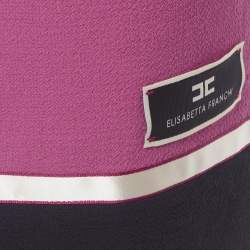 Pre Owned Elisabetta Franchi Pink Crepe Pencil Skirt S