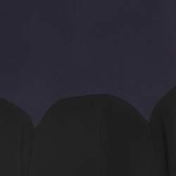 Pre Owned فستان قصير إليزابيتا فرانشي أزرق من الكريب مع زخرفة صغيرة مقاس متوسط