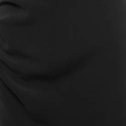 Pre Owned Elisabetta Franchi Black Crepe Snake Embellished Sleeveless Gown M