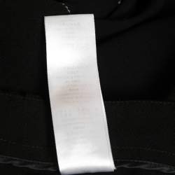 Elisabetta Franchi Black Crepe Side Slit Culottes M