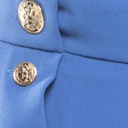 Pre Owned Elisabetta Franchi Blue Crepe Culottes M